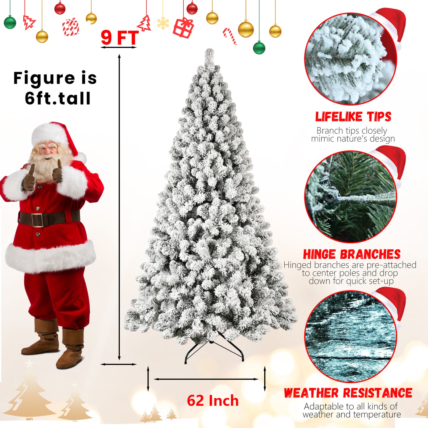 Stunning White Christmas Tree – Perfect for a Winter Wonderland!"