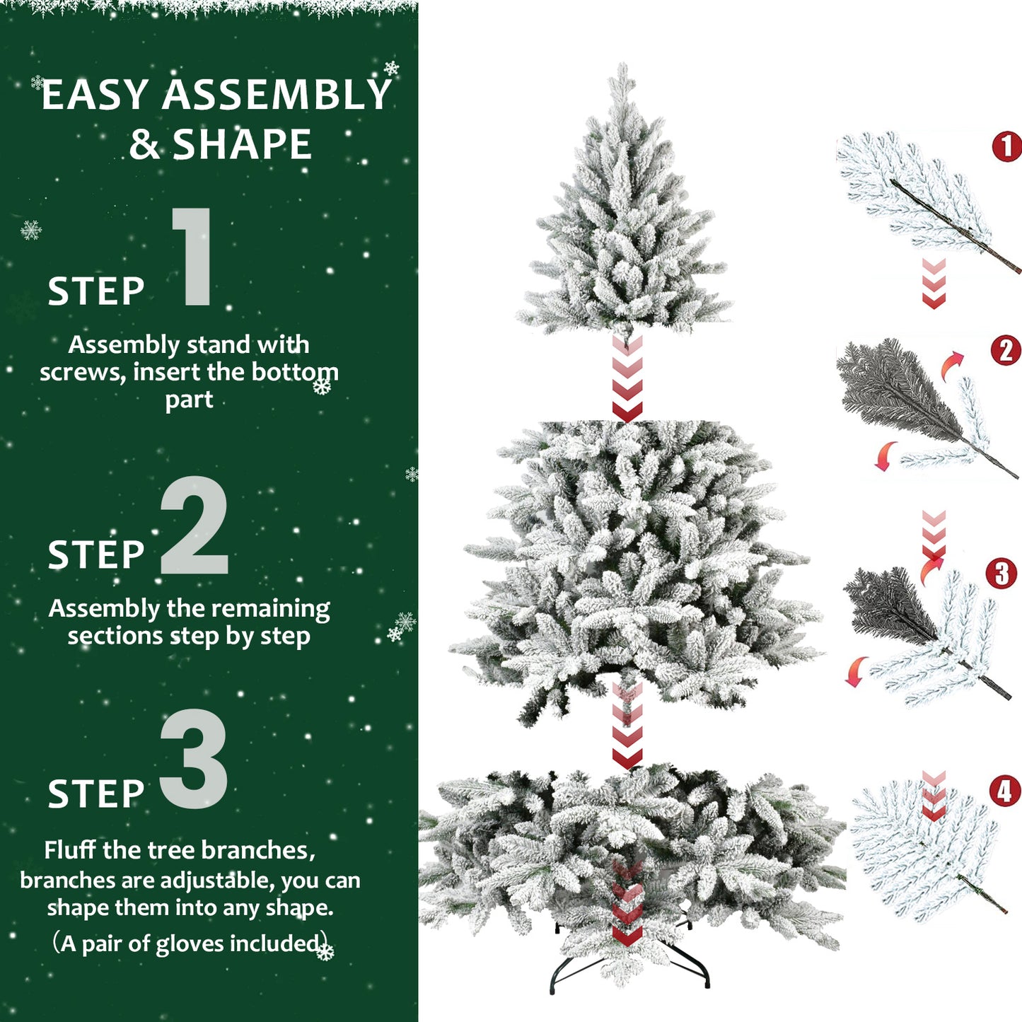 Brighten Your Holidays | Gorgeous Pre-Lit Christmas Tree for a Festive Glow