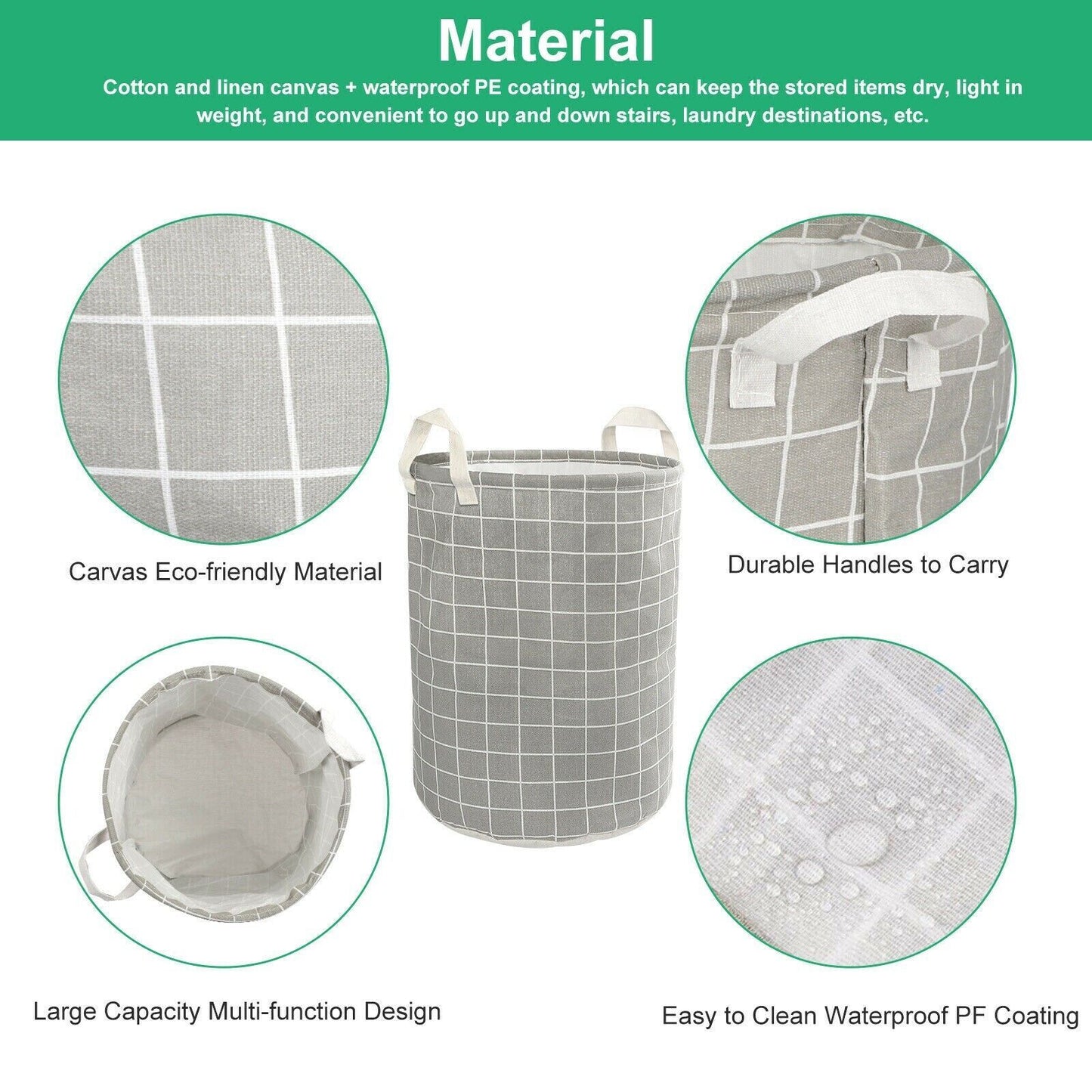 Large Foldable Laundry Basket Laundry Bag