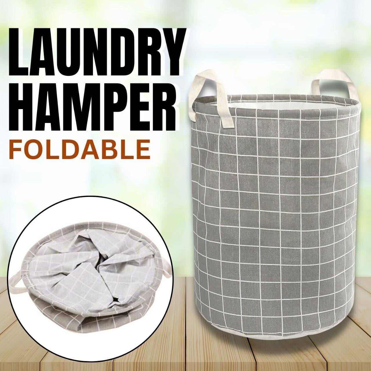 Large Foldable Laundry Basket  Laundry Bag