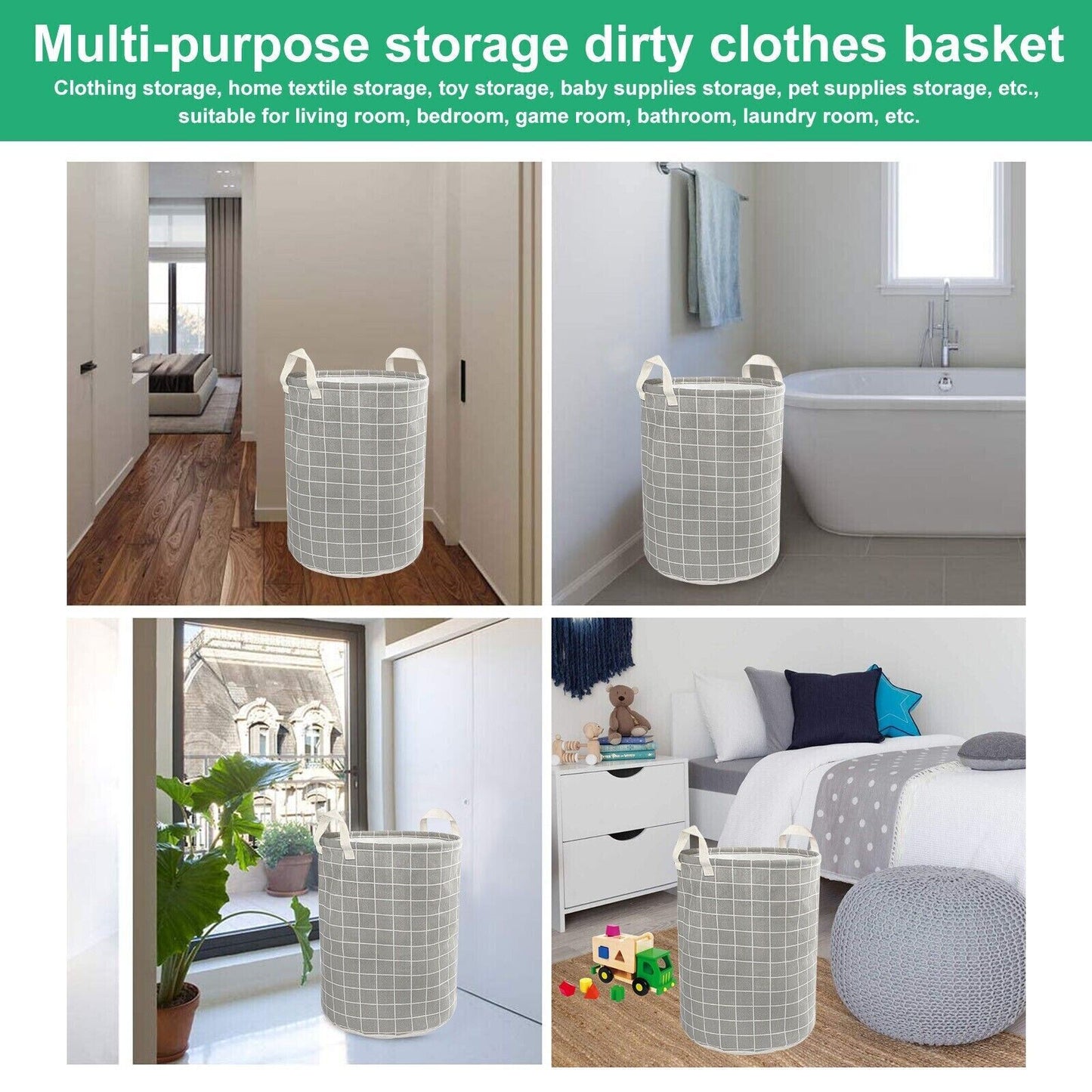 Large Foldable Laundry Basket  Laundry Bag