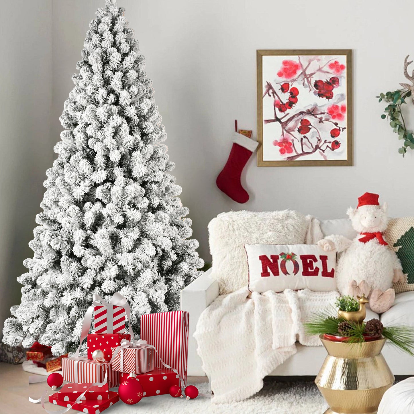 Stunning White Christmas Tree – Perfect for a Winter Wonderland!"