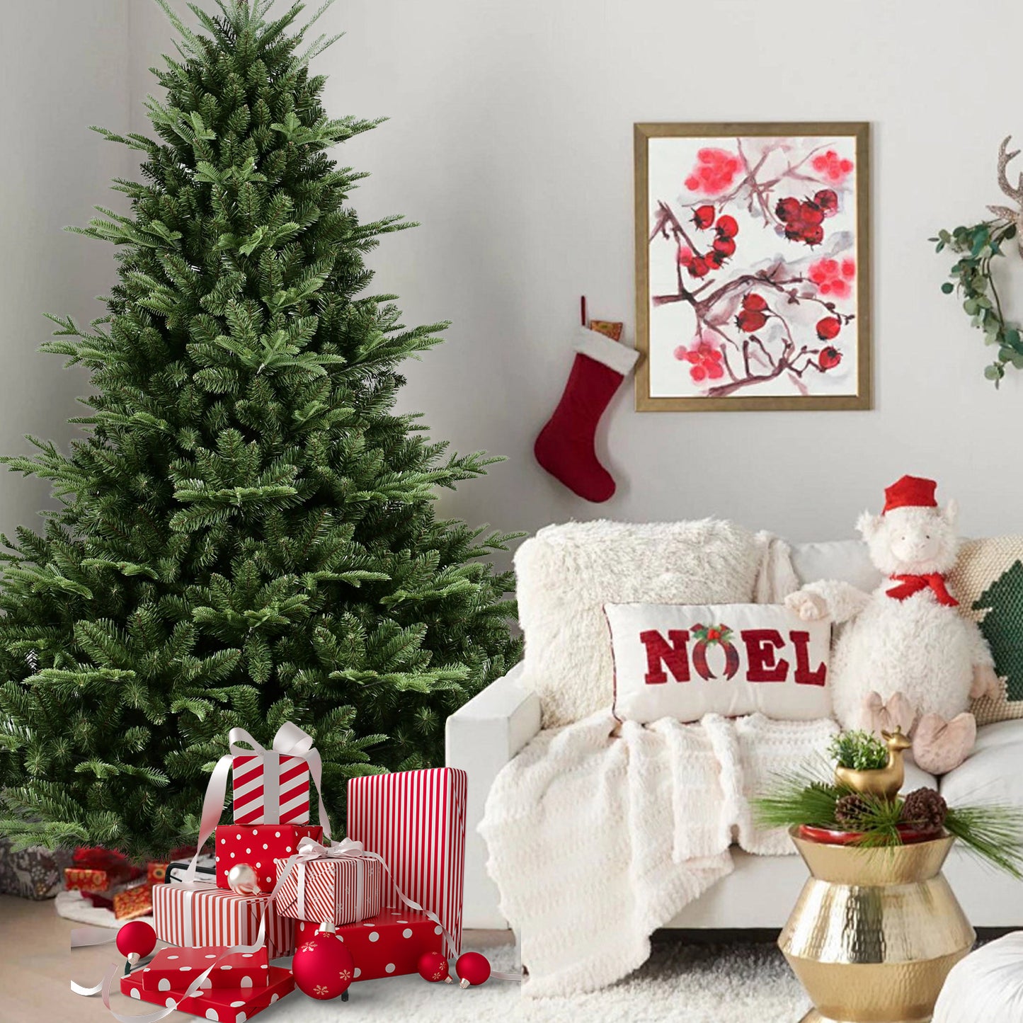 Stylish Green Christmas Tree – Unlit for a Timeless Touch