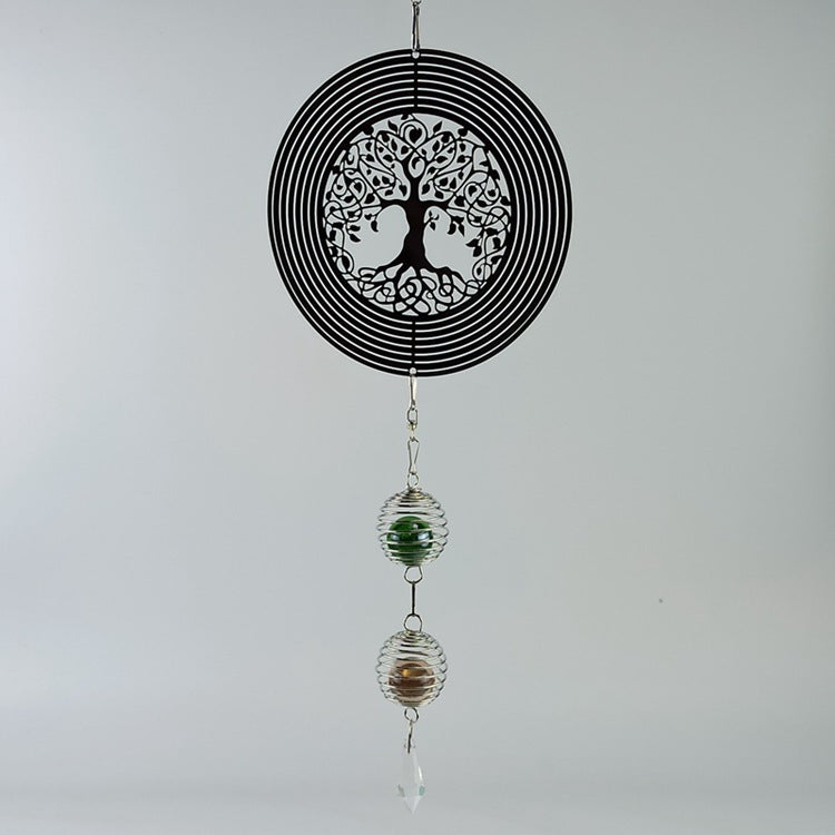 Stainless Steel Bearing Rotating Tree Of Life Wind Chimes