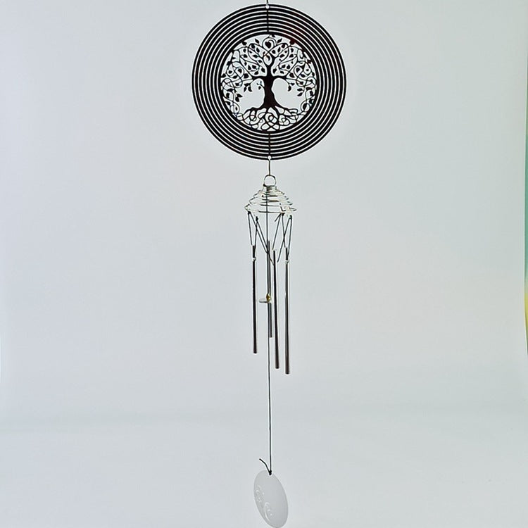 Stainless Steel Bearing Rotating Tree Of Life Wind Chimes