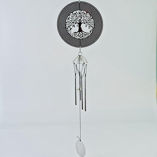 Stainless Steel Bearing Rotating Tree Of Life Wind Chimes