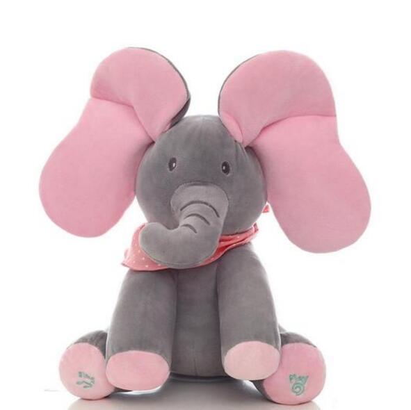 Interactive elephant plush toy