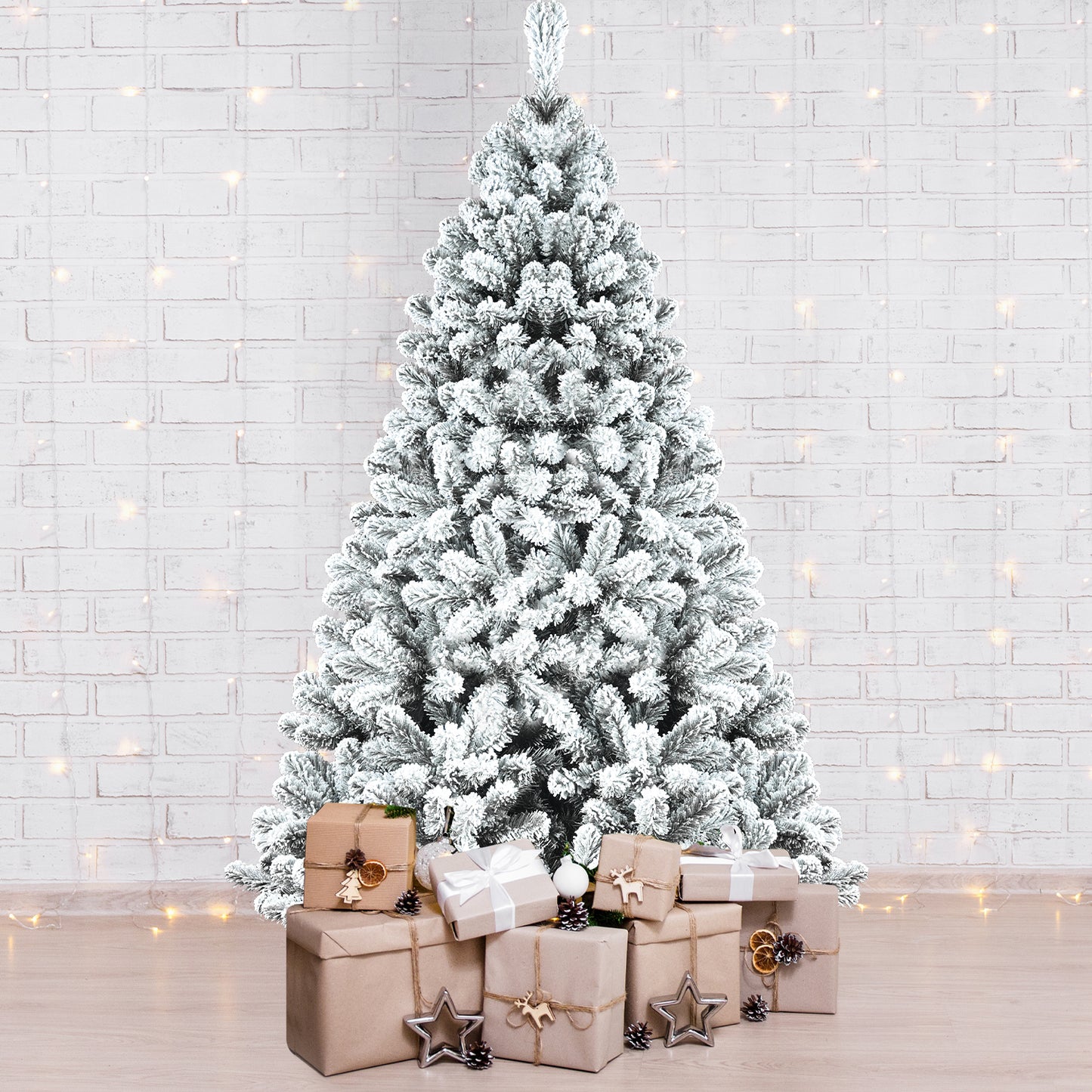 Stunning Silver Christmas Tree with Twinkling Lights