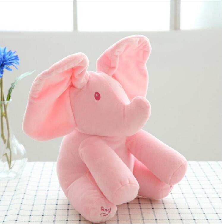 Interactive elephant plush toy