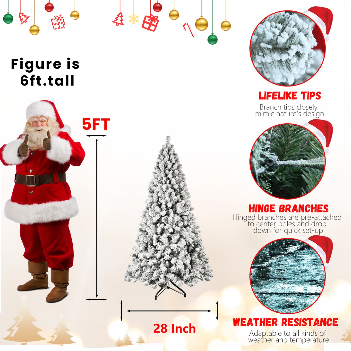 Stunning White Christmas Tree – Perfect for a Winter Wonderland!"