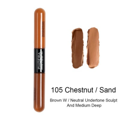 Double ended liquid concealer