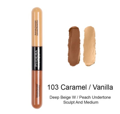 Double ended liquid concealer