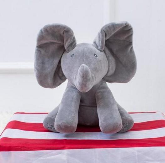 Interactive elephant plush toy