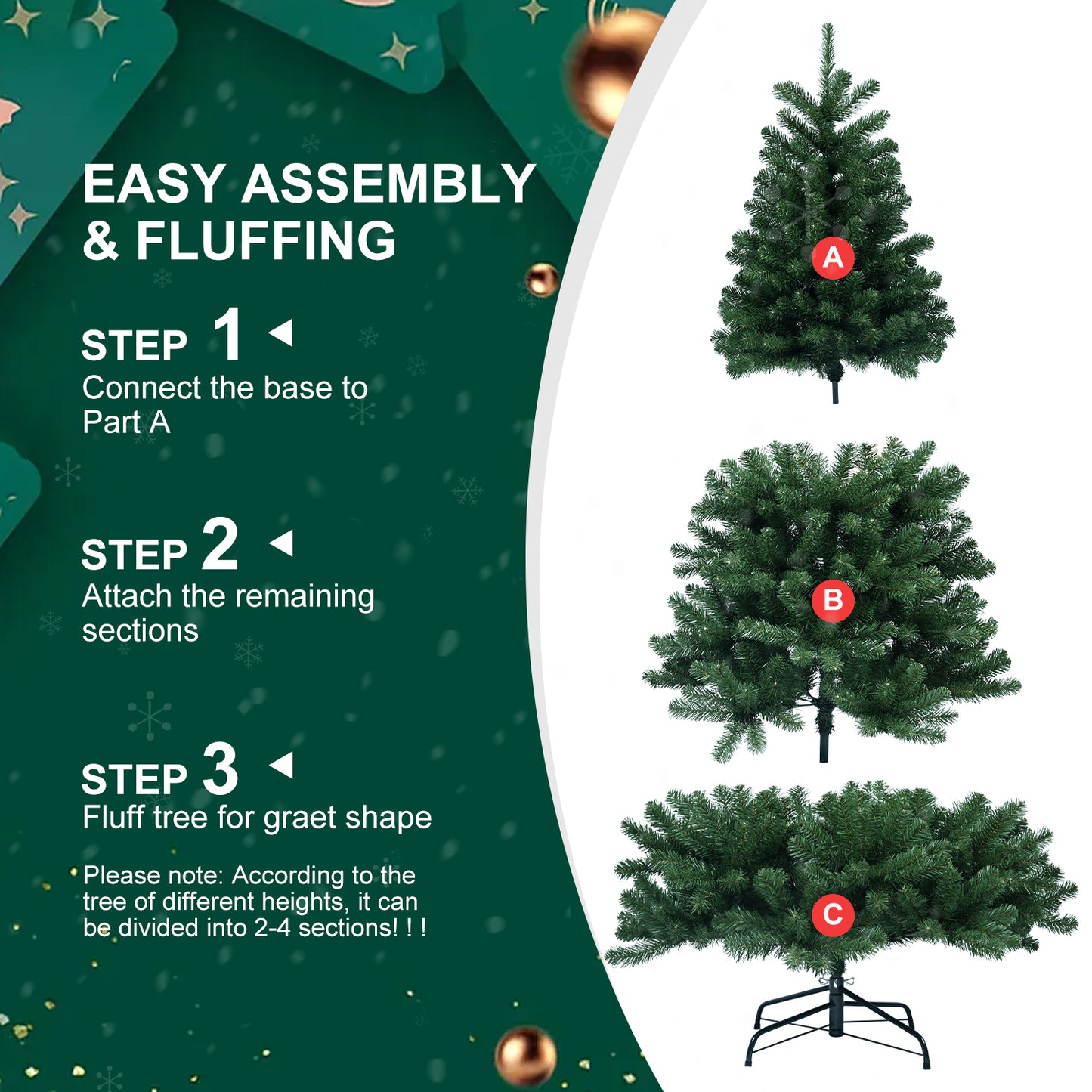 Bright Yellow-Green Christmas Tree with Twinkling Lights – Light Up Your Holidays