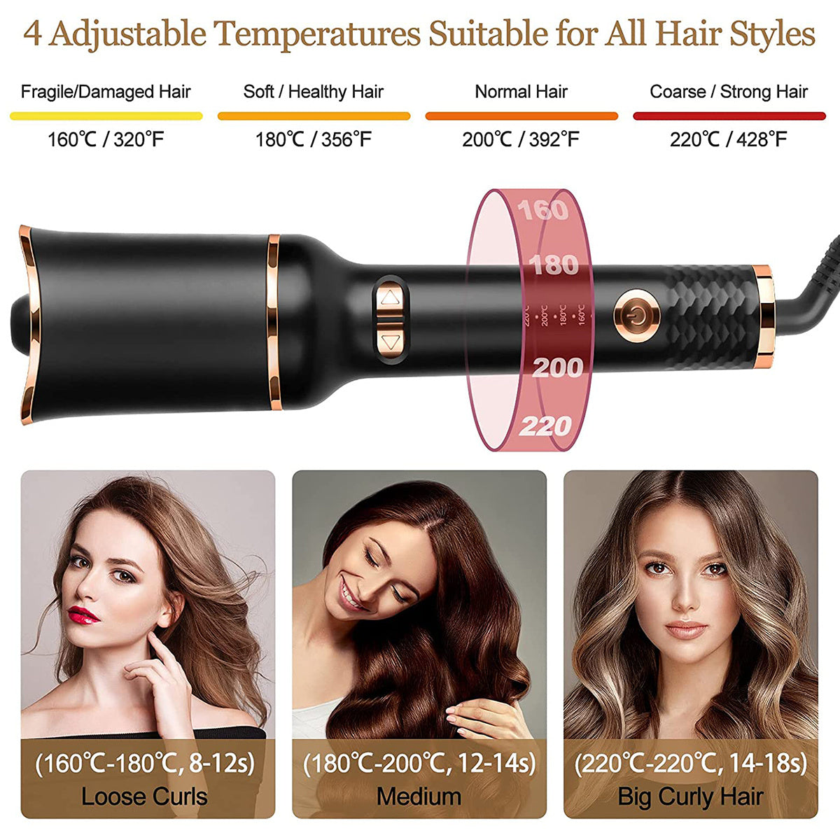 Automatic Hair Curler Flat Iron Wave