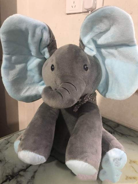 Interactive elephant plush toy