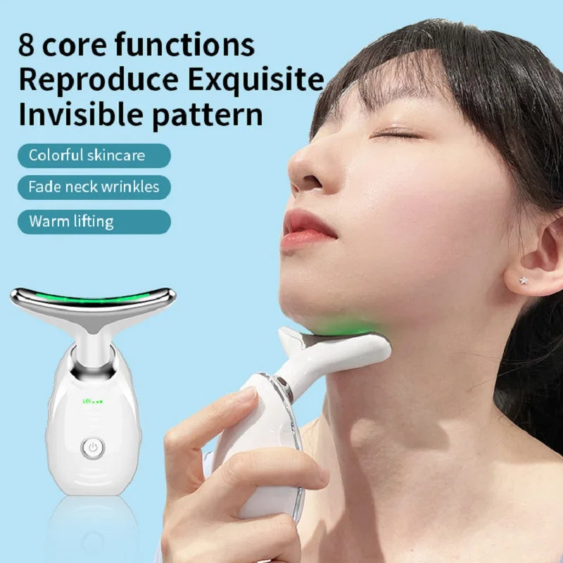 Household beauty instrument neck massager