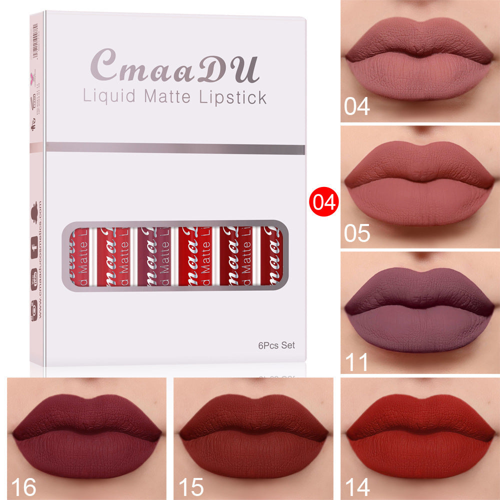 Six Matte Lipsticks.