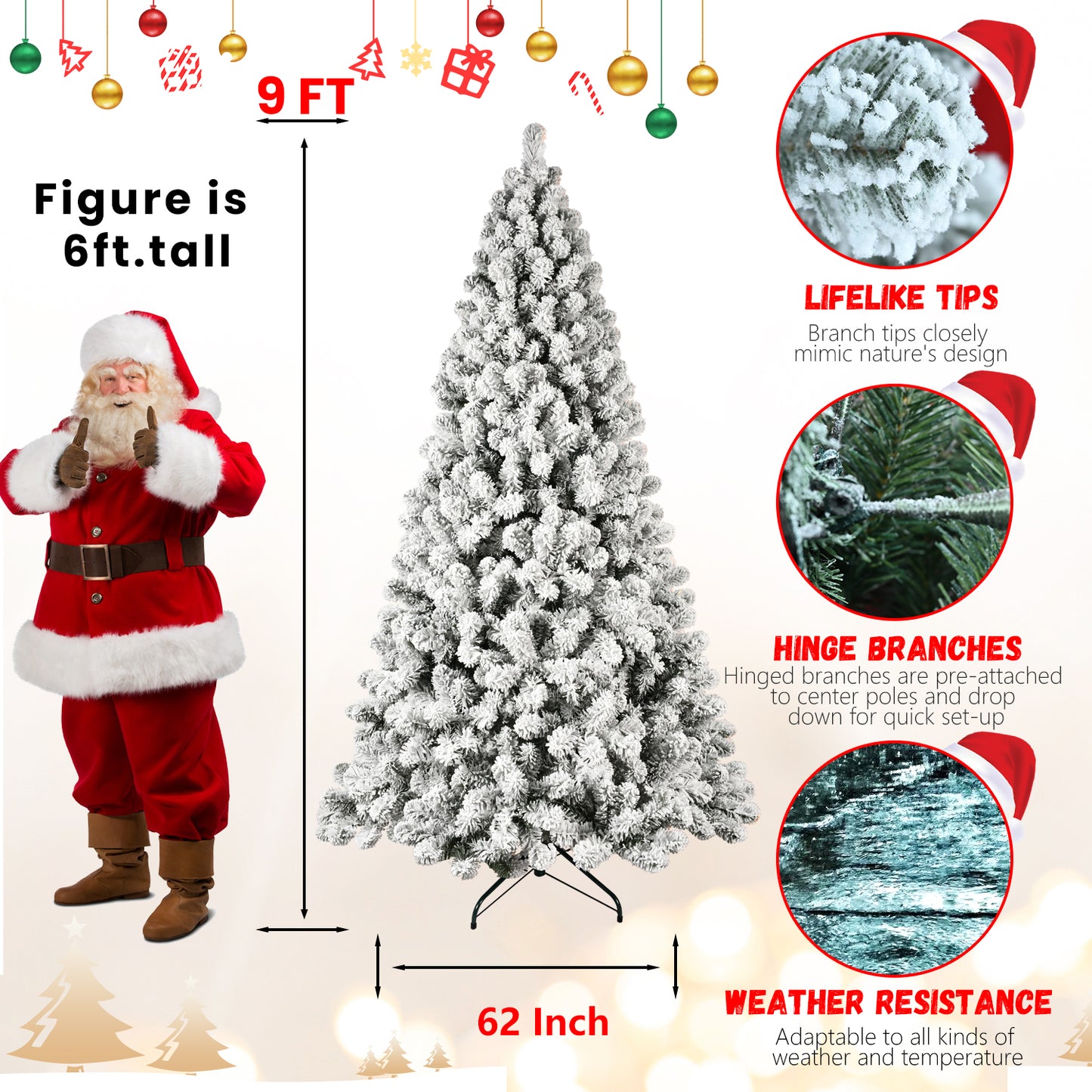 Stunning White Christmas Tree – Perfect for a Winter Wonderland!"