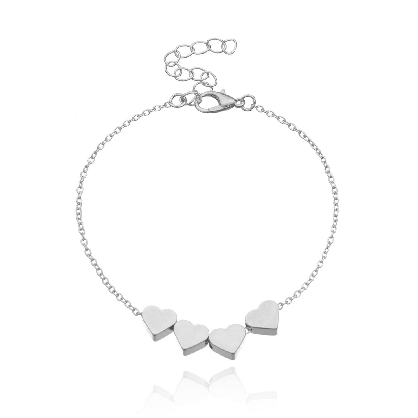 Exquisite Temperament Simple Thin Chain Heart Bracelet