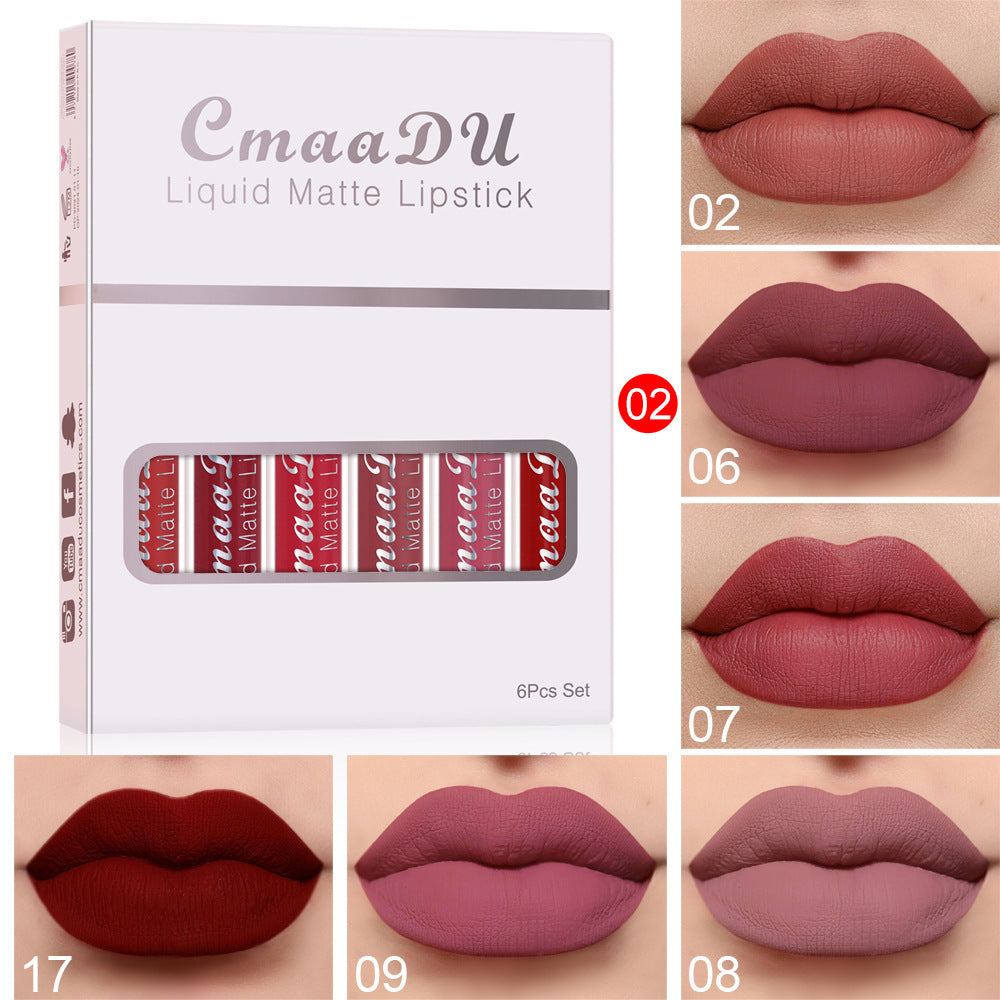 Six Matte Lipsticks.