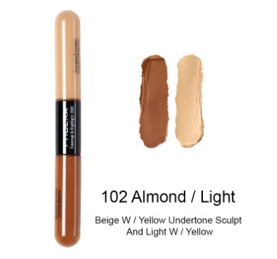 Double ended liquid concealer