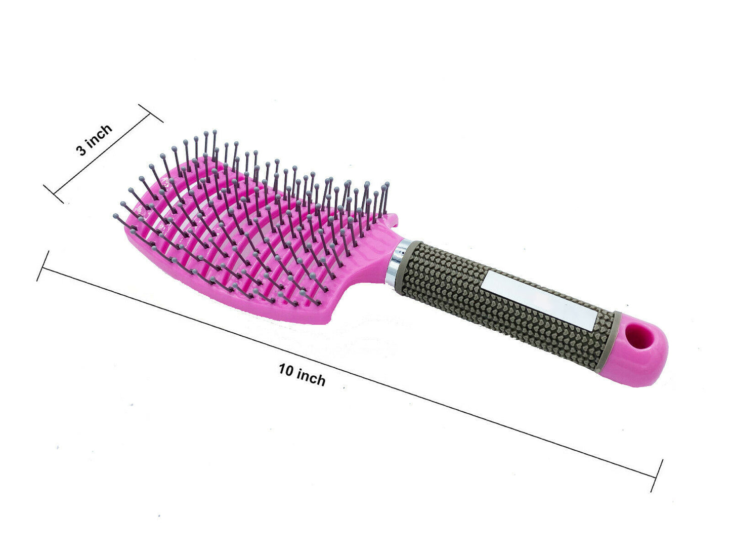 Hair Scalp Massage Brush Anti-static Curved Ventilated Styling Detangling