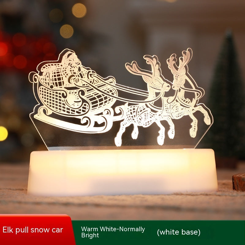 Christmas Decorative Acrylic Chinese-Style Tabletop Light.