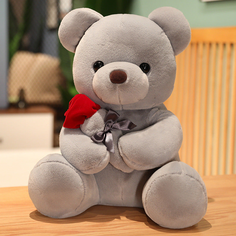 Embrace Rose Teddy Bear Plush Pillow Plush