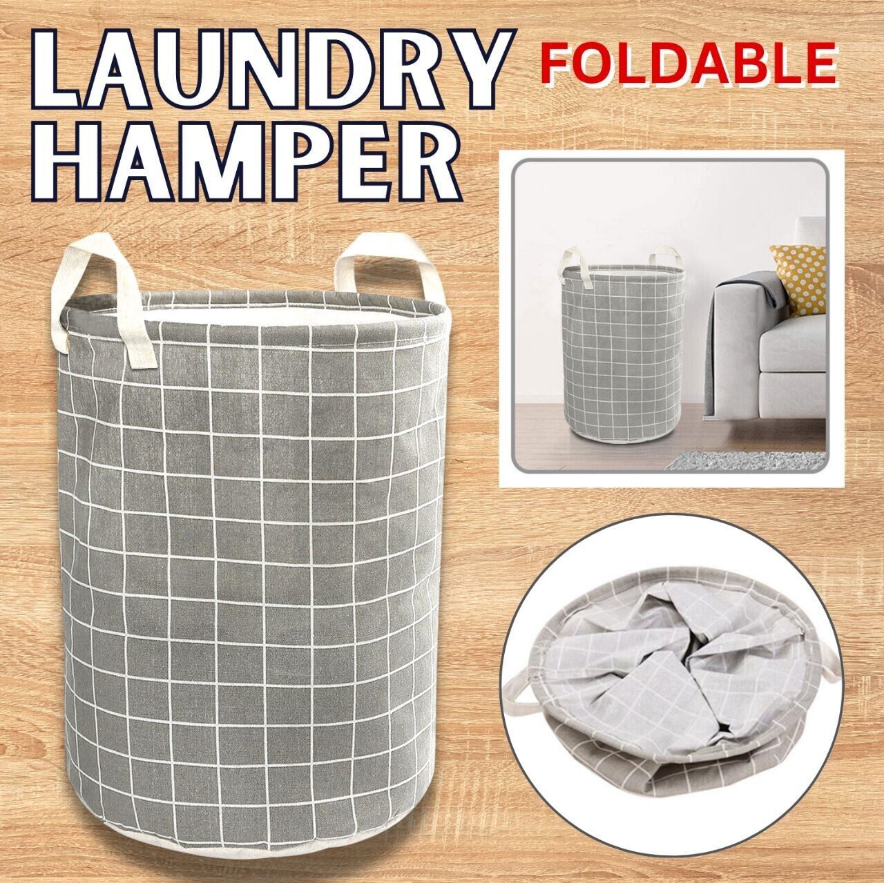 Large Foldable Laundry Basket  Laundry Bag