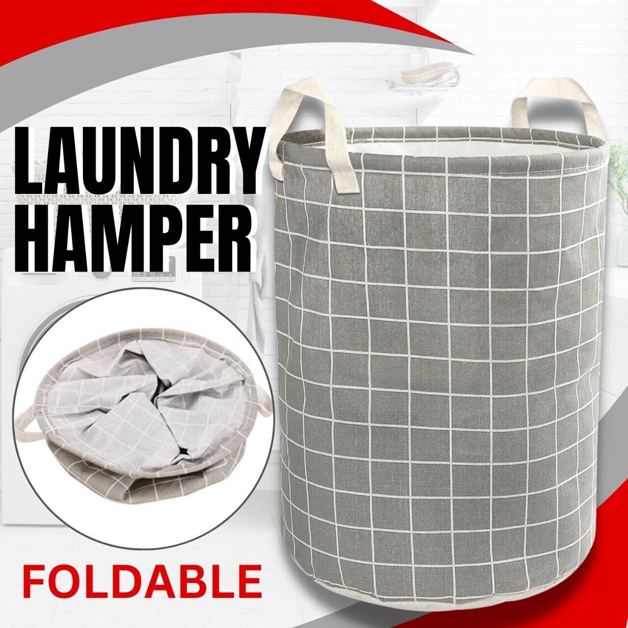 Large Foldable Laundry Basket  Laundry Bag